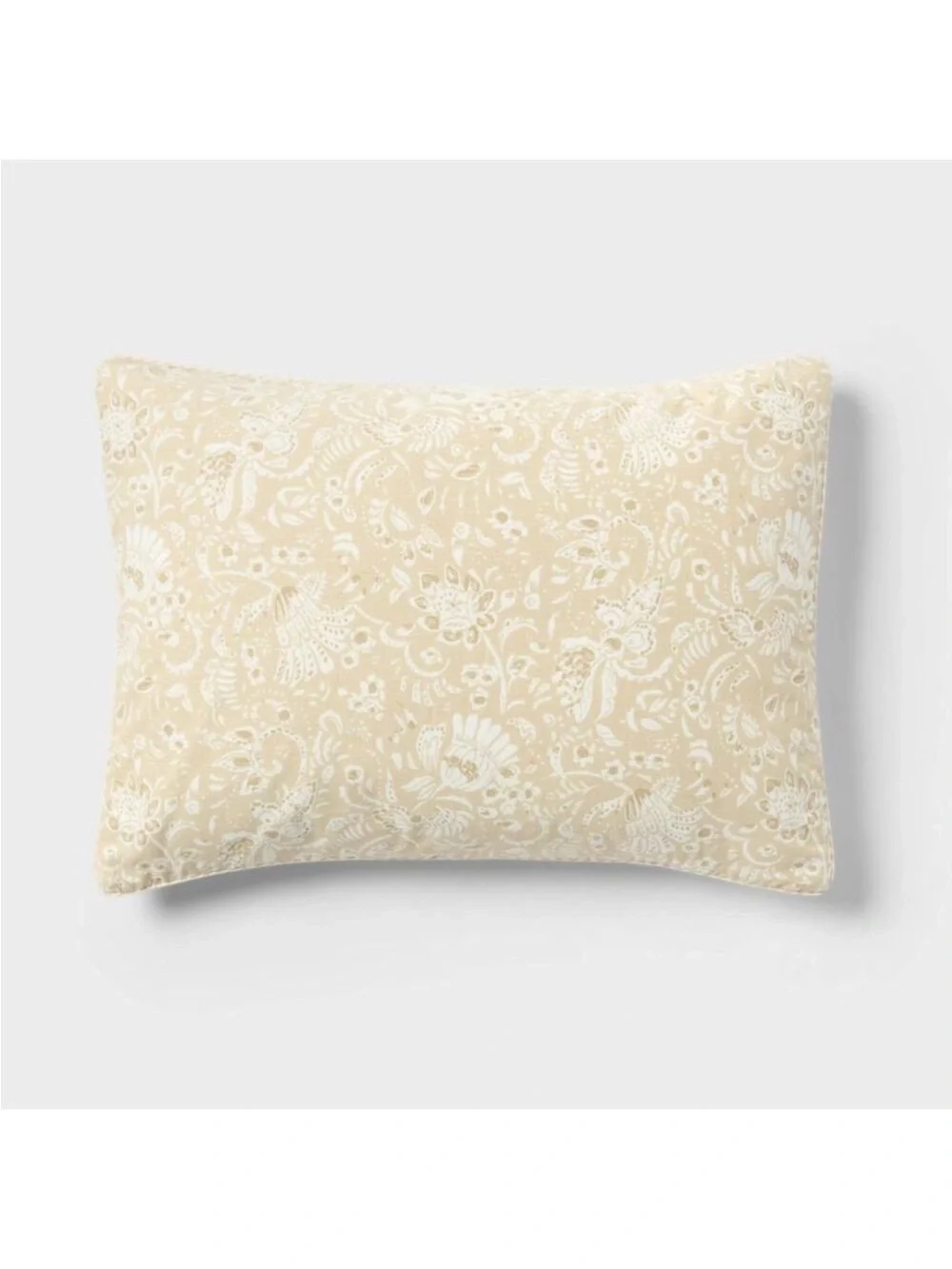 NEW! Threshold - Floral Paisley, Casual Reversible Comforter Set, KING, Neutral